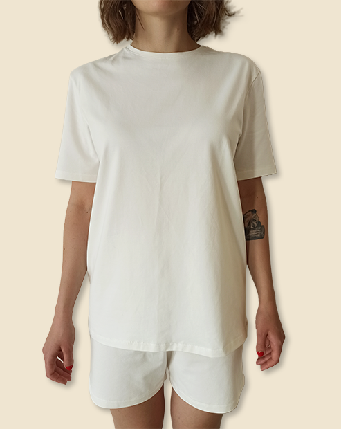tshirt short white ps